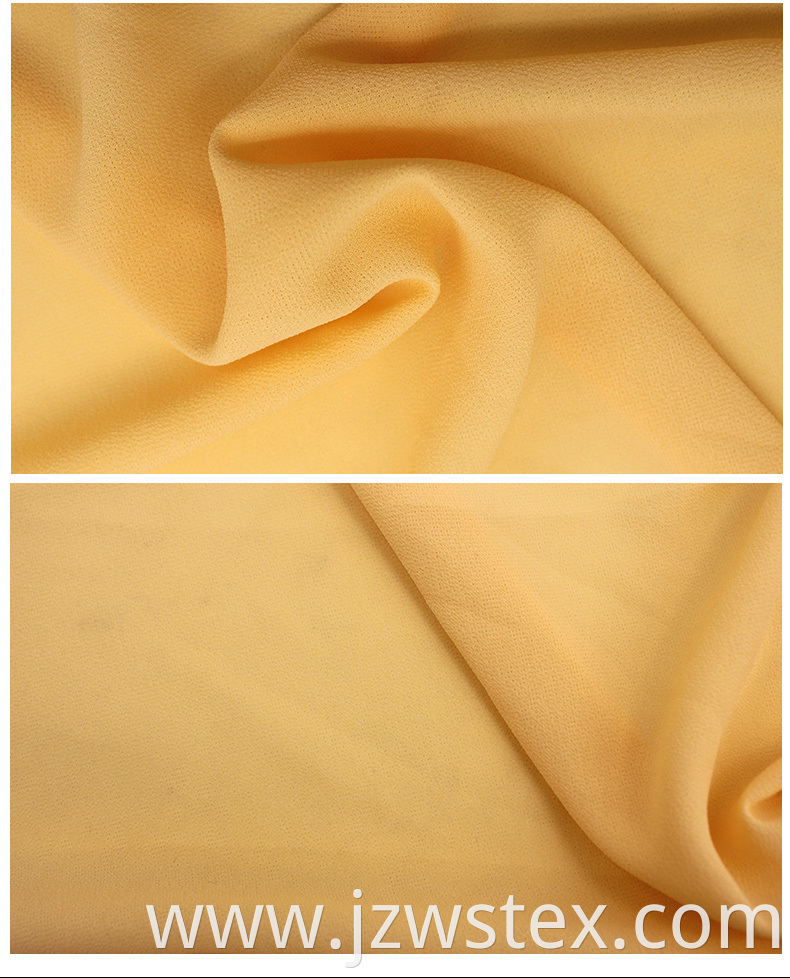 Soft Hand Feel Polyester Recycled Chiffon Fabric for Fashion Dress and Blouse